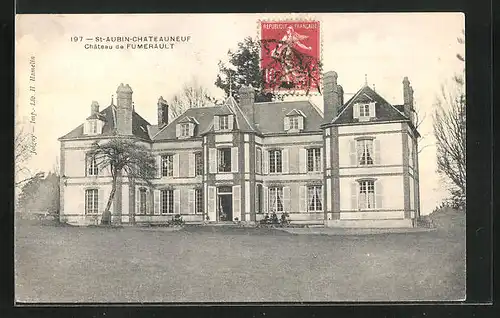 AK Saint-Aubin-Chateauneuf, Chateau de Fumerault, Facade