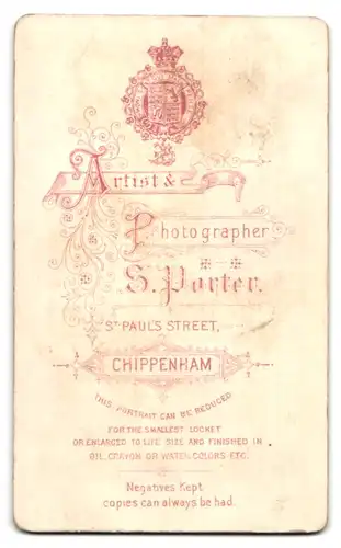 Fotografie S. Porter, Chippenham, St-Paul's Street, Portrait zwei bildhübsche Mädchen mit Blumenstrauss