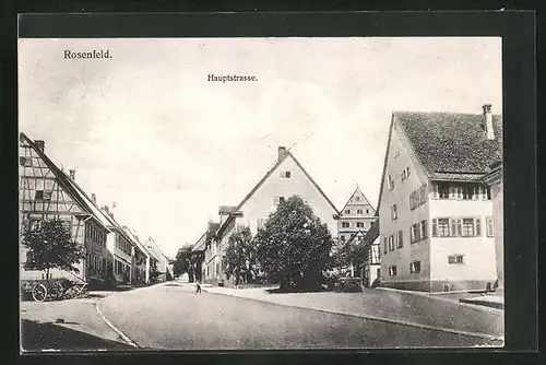 AK Rosenfeld, Blick in die Hauptstrasse