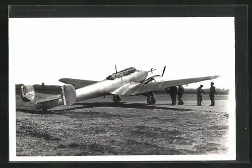 AK Flugzeug Potez 63 am Boden