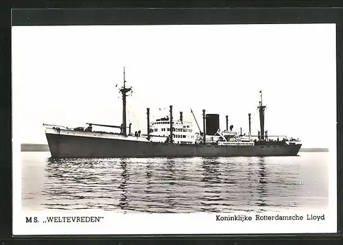 AK Dubbelschroef M.S. Weltevreden, Handelsschiff