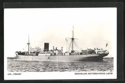 AK Handelsschiff M.S. Tosari auf See