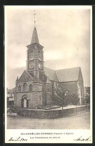 AK Quarré-les-Tombes, Le Tombeaux de pierre