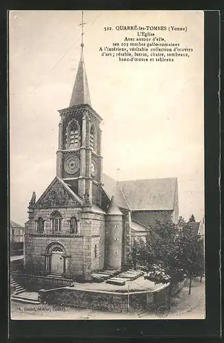 AK Quarré-les-Tombes, L`Eglise