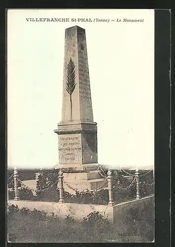AK Villefranche-St-Phal, Le Monument