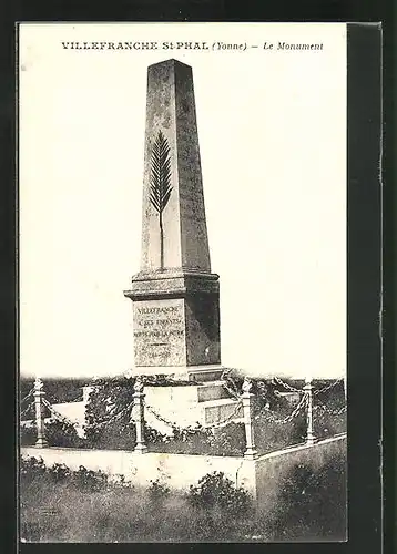 AK Villefranche-St-Phal, Le Monument