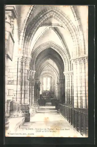 AK St-Bris, Intèrieur de l`Eglise, Bas-Côte Nord