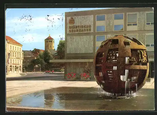 AK Bayreuth, Blick vom Luitpoldplatz zum Schlossturm