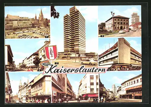 AK Kaiserslautern /Pfalz, Stiftsplatz mit Stiftskirche, Rathaus, Fruchthalle