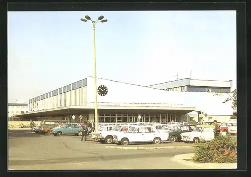 AK Cottbus, Bahnhof mit Parkplatz