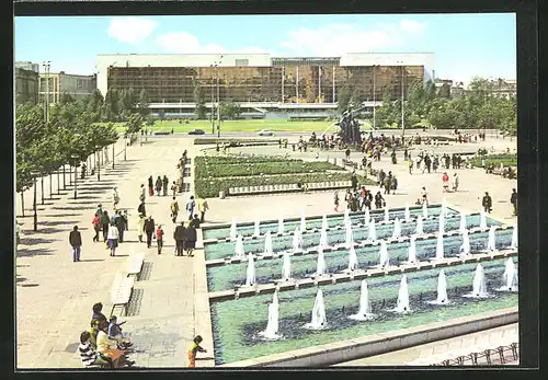 AK Berlin, Palast der Republik mit Wasserspielen