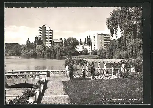 AK Berlin, Lietzensee mit Hochhaus