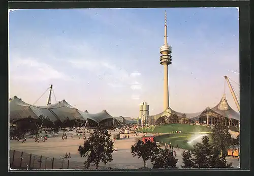 AK München, Sporthalle, Olympiaturm und Schwimmhalle
