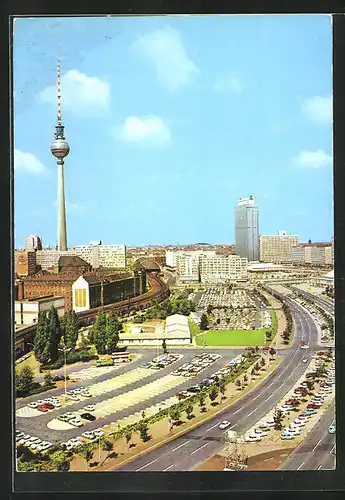 AK Berlin, Blick auf das Stadtzentrum