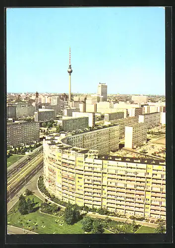 AK Berlin, Blick auf das Stadtzentrum