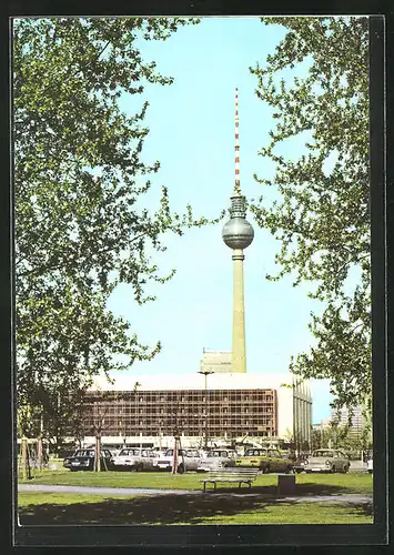 AK Berlin, Fernsehturm und Palast der Republik