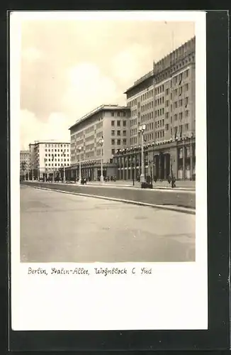 AK Berlin, Stalin-Allee, Wohnblock C Süd