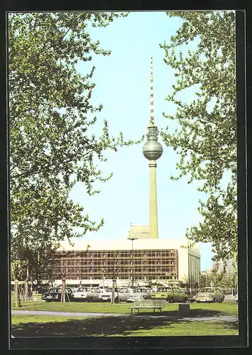 AK Berlin, Palast der Republik, Fernsehturm