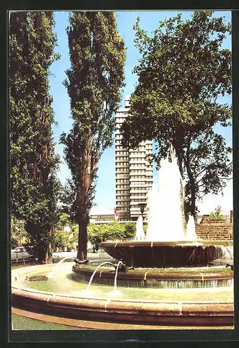 AK Kaiserslautern, Rathaus, Brunnen