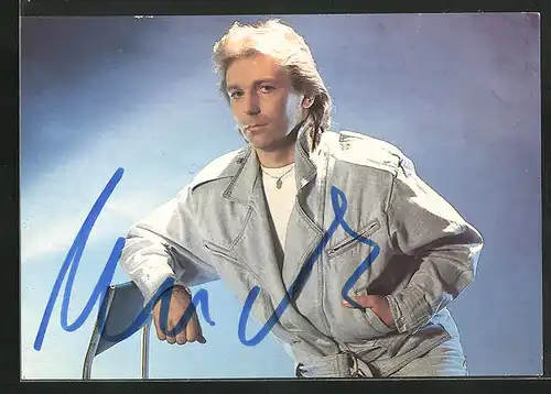 AK Musiker Hartmut Schulze-Gerlach lässig, Autograph