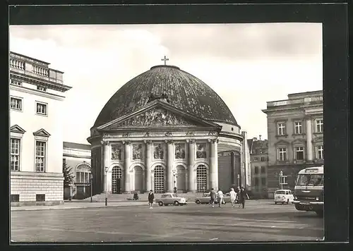 AK Berlin, St.-Hedwig`s-Kathedrale nach dem Wiederaufbau
