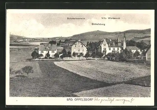 AK Bad Oppelsdorf, Schwesternheim, Gickelsberg, Hotel Villa Waldesruh