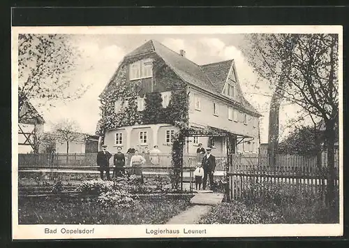 AK Bad Oppelsdorf, Logierhaus Leunert