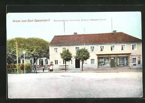 AK Bad Oppelsdorf, Restaurant zum Carolabad