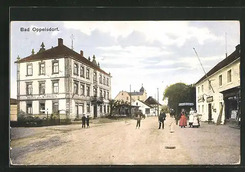 AK Bad Oppelsdorf, Strassenpartie