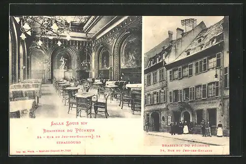 AK Strasbourg, Brasserie du Pecheur, Rue du Jeu-des-enfants 54, Salle Louis XIV