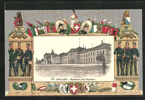 Präge-AK St. Gallen, Kaserne und Kantine