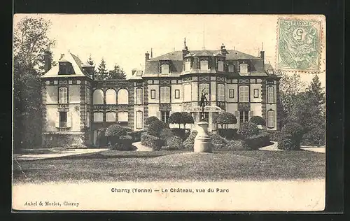 AK Charny, Le Chateau, vue du Parc