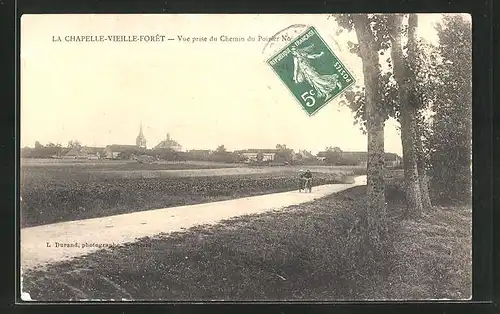 AK La Chapelle-Vieille-Foret, Vue prise du Chemin du Poirier Noir