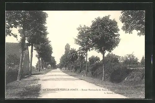 AK La Chapelle-Vieille-Foret, Route Nationale de Paris à Lyon