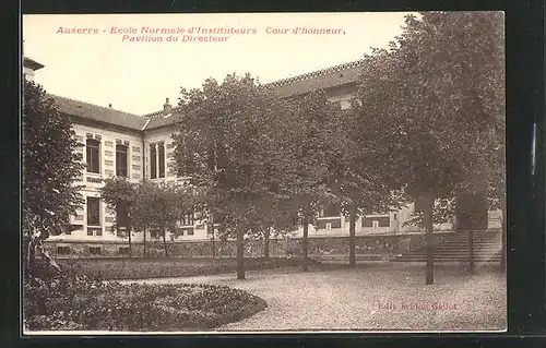 AK Auxerre, Ecole Normale d`Instituteurs Cour d`honneur, Pavillon du Directeur