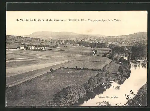 AK Sermizelles, Vue panoramique de la Vallée