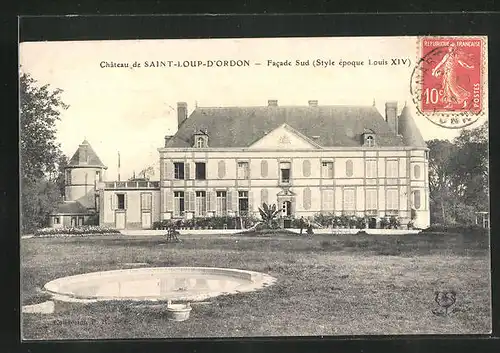 AK Saint-Loup-D`Ordon, Le Château, Facade Sud