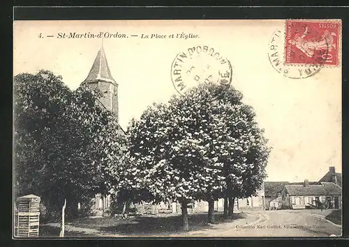 AK Saint-Martin-d`Ordon, La Place l`Église