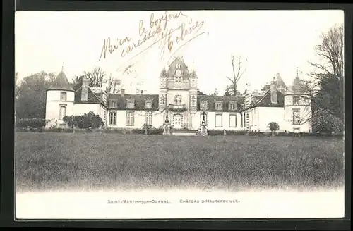 AK Saint-Martin-sur-Ouanne, Château d`Hautefeuille