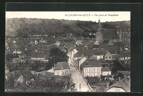 AK St-Julien-du-Sault, Vue prise de Vauguilain