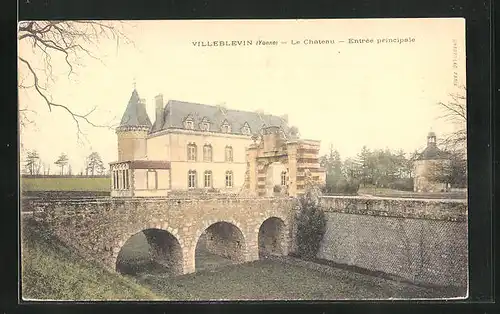 AK Villeblevin, Le Château - Entrée principale
