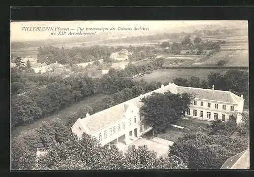 AK Villeblevin, Vue panoramique des Colonies Scolaires du XII Arrondissement