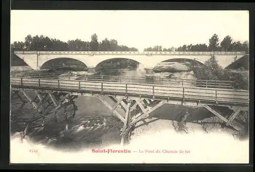 AK Saint-Florentin, Le Pont du Chemin de fer