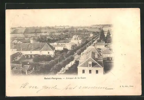 AK Saint-Fargeau, Avenue de la Gare