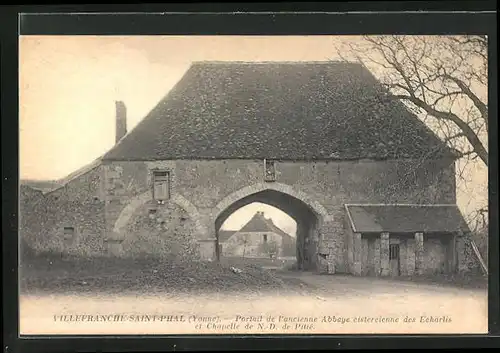 AK Villefranche-Saint-Phal, Portail de l`ancienne Abbaye