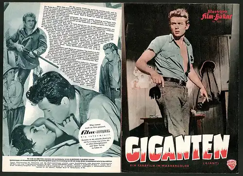 Filmprogramm IFB nr. 3573, Giganten, Elizabeth Taylor, Rock Hudson, James Dean, Regie George Stevens