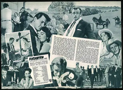 Filmprogramm IFB nr. 3573, Giganten, Elizabeth Taylor, Rock Hudson, James Dean, Regie George Stevens