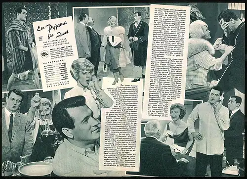 Filmprogramm IFB Nr. 6020, Ein Pyjama für Zwei, Rock Hudson, Doris Day, Tony Randall, Regie Delbert Mann