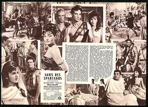 Filmprogramm IFB Nr. 6449, Sohn des Spartakus, Steve Reeves, Jacques Sernas, Regie Sergio Corbucci