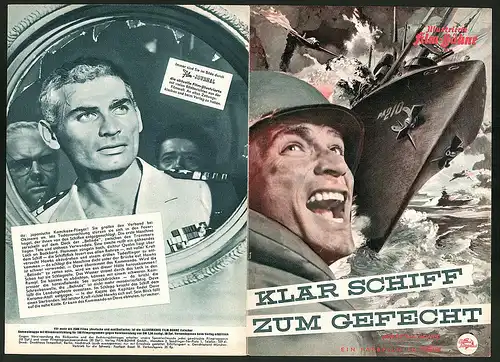 Filmprogramm IFB Nr. 3475, Klar Schiff zum Gefecht, Jeff Chandler, George Nader, Julie Adams, Regie Joseph Pevney